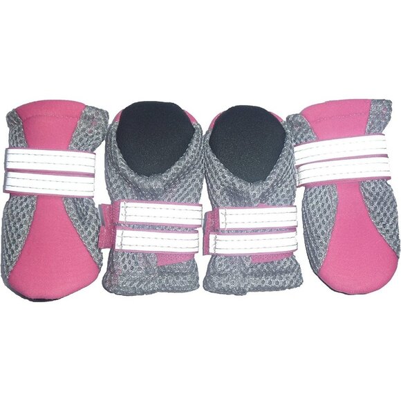 Small Dog or Puppy Soft Sole Nonslip Mesh Boots, with 2 Reflective Strap… - Picture 1 of 4